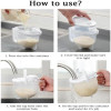 Manual Plastic Rice Cleaner Washing Bowl With Handle Rice Washer