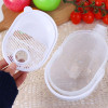 Manual Plastic Rice Cleaner Washing Bowl With Handle Rice Washer