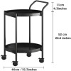 Simple Bedside Storage Table Gold Coffee Table Removable Tea Table Cart