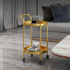 Simple Bedside Storage Table Gold Coffee Table Removable Tea Table Cart
