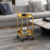 Simple Bedside Storage Table Gold Coffee Table Removable Tea Table Cart