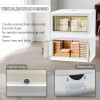 Plastic Storage Bins / Container With Lid Clear Stackable Storage Bin For Closet Collapsible Storage Bins
