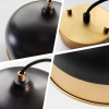 New Black & Gold Bowl Pendant