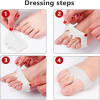 Pair Comfortable Silicone Toe Finger Pads