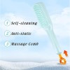Self Cleaning Hair Brush, One-Click Cleaning Telescopic Hair Comb, Anti-Static Telescopic Hairbrush, Anti-Hair Entangled Automatic