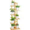 Bamboo 5 Level Flower Pot Stand