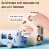 LUSQI Kids Bus Shaped Cute Bear Bottle 500 ML