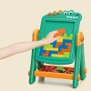 2 in 1 crocodil learning board drawing board building blocks