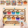 Magnetic Colour and Number Maze Wood Magnet Sorting Board