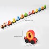 Wooden Magnetic Number Digital Train