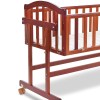 Tinnies Wooden Baby Crib-Brown-T801