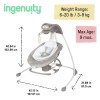 Ingenuity InLighten 2-in-1 Baby Swing & Rocker with Vibrations and Lights