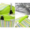 Foldable Camping Insulated Picnic Bag Strips Design (Green)