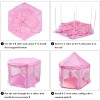 Princess Tent Girls Pink Large Playhouse With Lights for Indoor and Outdoor
