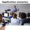 Professional video Microphone kit with Tripod Stand and LED Light