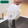 White Plastic Rice Washing Strainer