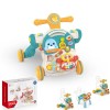Huanger 4 in 1 Multifunction Baby Walker With Music- Trendy Design – Green