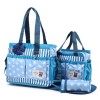4in1 Polka Dots Baby Bag – Blue