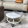 Compact Ergonomic Acrylic Space Saver Chair