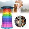 Portable Plastic Rainbow Folding Stool