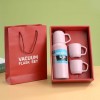 Stainless Steel Insulated Vacuum Flask Water Bottle Gift Set With 3 Cups