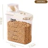 1.8L Airtight Food Storage Container with Measuring Cup – Grain, Rice & Cereal Dispenser