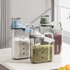 1.8L Airtight Food Storage Container with Measuring Cup – Grain, Rice & Cereal Dispenser