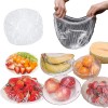 50 Reusable Stretchable Plastic Food Wraps, Elastic Edging