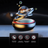 Solar Rotating Double-Ring Crystal Car Air Freshener