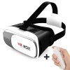 VR Box Virtual Reality Version 2 3D Glasses with Remote (White Color)