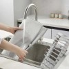 Dish Drying Mat Multipurpose Plates Rack, Microfibre Absorbent Mat Pot Lid Holder