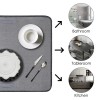 Dish Drying Mat Multipurpose Plates Rack, Microfibre Absorbent Mat Pot Lid Holder