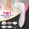 7 in 1 Callous Remover & Massager – Battery Operated Foot & Body Care Kit