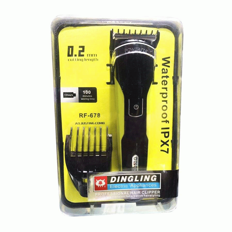 Dingling RF-678 Waterproof  Facial Hair Trimmer Men
