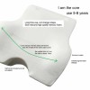 Hamzastore ErgoBack Rest Back Support Memory foam Cushion Black