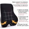 Hamzastore ErgoBack Rest Back Support Memory foam Cushion Black