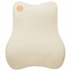 Hamzastore SoftSupport Beige Back Support Memory foam Cushion