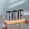 Flatware Organizer Caddy with Wood Base