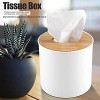 Round Tissue Box With Lid