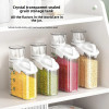 Acrylic Food Storage Jar with Measuring Cup – Rice, Pulses & Cereal Container