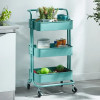 Cosmetic Wheels Cleaning Tool Trolly Beauty Stainless Steel Trolley Drinks Cart Salon Medical Werkzeugwagen Manicure Auxiliary