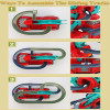 2 in 1 Fire Engine Duck Sliding Track Over Musical Truck Toy 