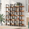5 Tier Bookcase Home Office Open Bookshelf by Metallics Home