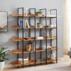 5 Tier Bookcase Home Office Open Bookshelf by Metallics Home