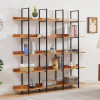 5 Tier Bookcase Home Office Open Bookshelf by Metallics Home