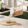 Acrylic Food Storage Jar with Measuring Cup – Rice, Pulses & Cereal Container