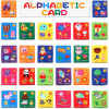 26 Pcs Toddlers Soft Alphabet Cards With Storage Bag