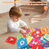 26 Pcs Toddlers Soft Alphabet Cards With Storage Bag