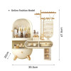 Luxury Dressing Table Cosmetics Storage Box Desktop Jewelry Integrated Dustproof High-Grade organizer