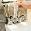 “HOME” Ceramic Toothbrush Holder – Cute & Decorative Bathroom Organizer